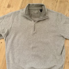 Carnoustie Sweater 1/4 Zip Pullover Mens Extra Large L Gray Golf