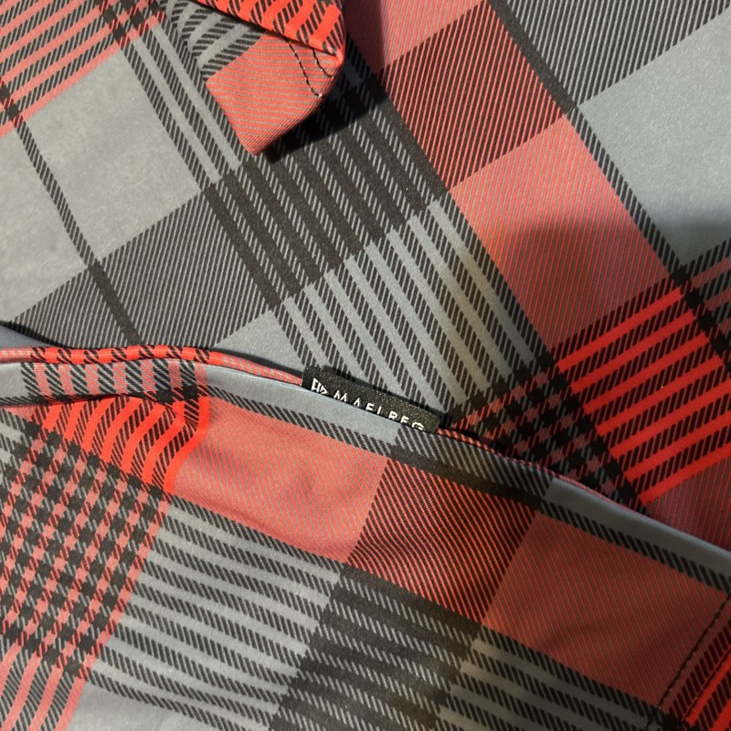 Maelreg Performance Pullover, Red Black Check Size L ￼NEW!! gallery
