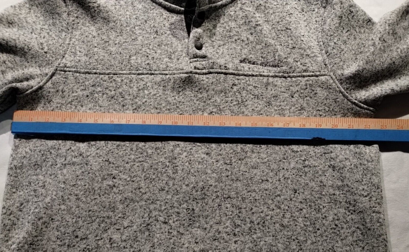 Eddie Bauer Men's Size Large Gray Long Sleeve Fleece 1/4 Snap Sweatshirt Sweater gallery