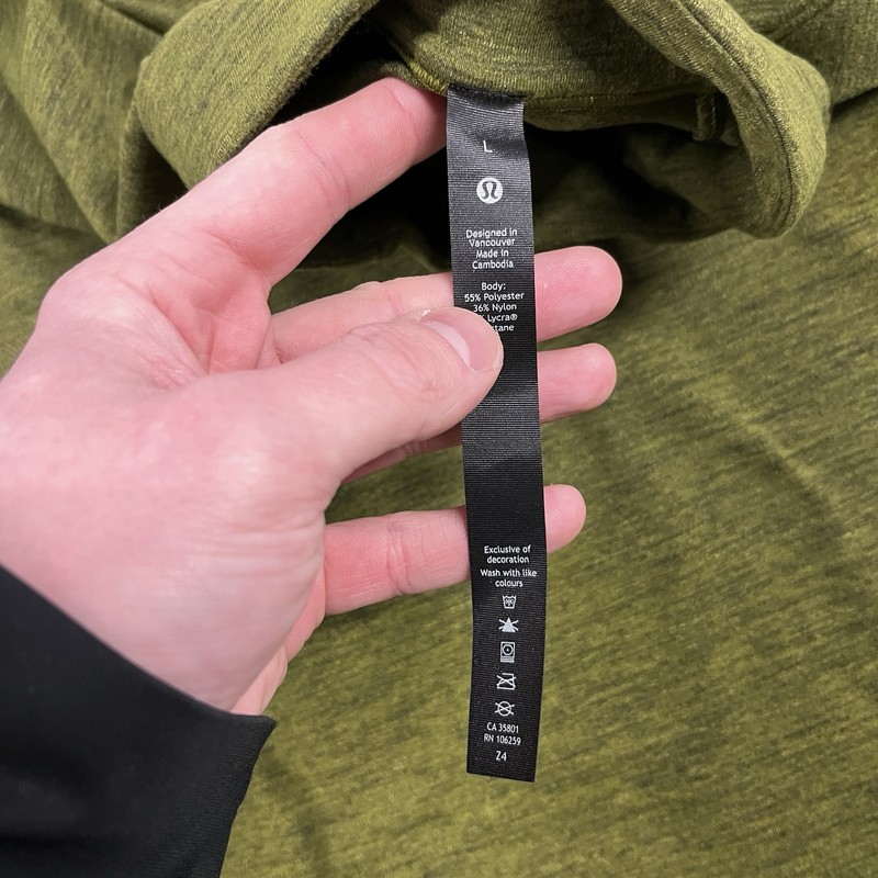 Lululemon Surge Warm Half Zip Pullover Sz L gallery