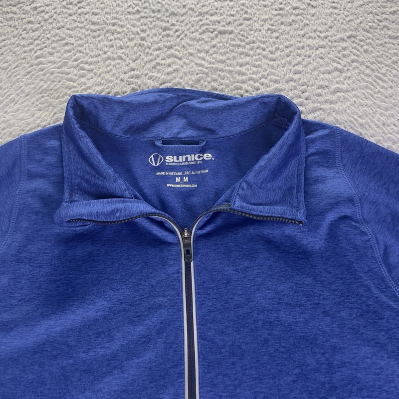 Sunice Half Zip Pullover Mens Medium Blue Long Sleeve Golf Performance Active gallery