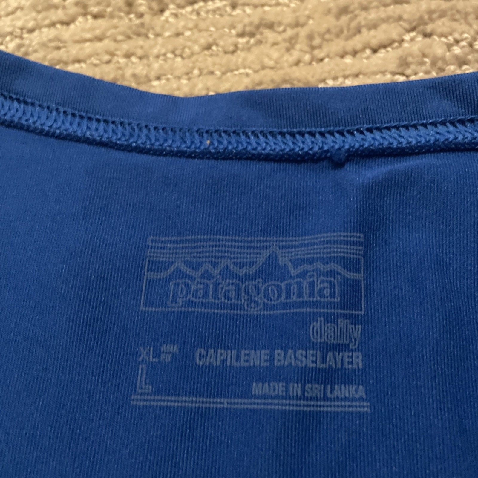 Patagonia Capilene Base Layer Blue Short Sleeve Performance Shirt Men’s Large gallery