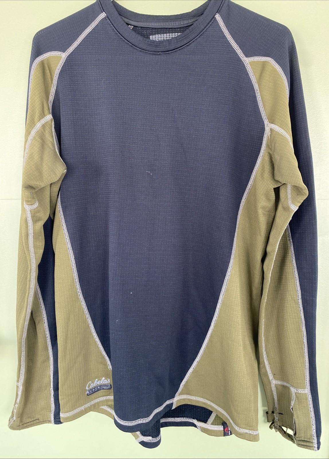 Cabelas Shirt Mens Large ECWCS Polartec Base Layer Thermal Waffle Hunting gallery