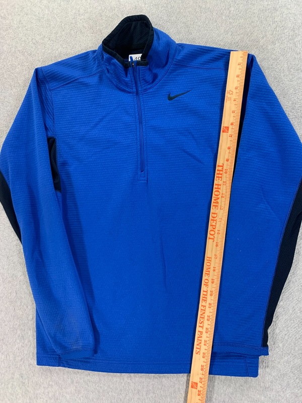 Nike Therma Fit Half Zip Athletic Pullover Shirt (Men's Small) Blue gallery
