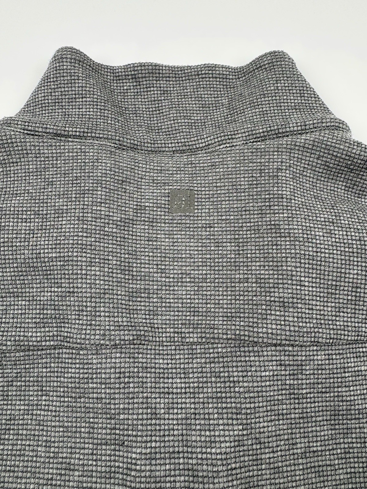 01.Algo Performance 1/4 Zip Pullover Mens Medium Gray Waffle Knit Lightweight gallery
