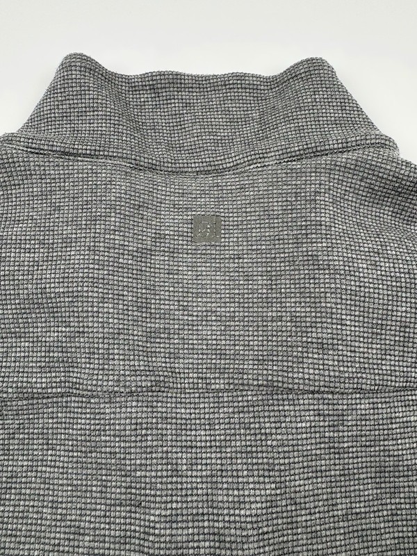 01.Algo Performance 1/4 Zip Pullover Mens Medium Gray Waffle Knit Lightweight gallery