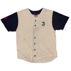 Vintage Champion V-Neck Baseball Jersey Adult M Galloway Station Bacardi