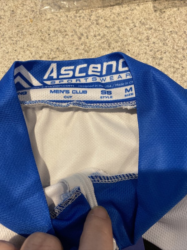 MENS PACE SPORTSWEAR 1/2 ZIP CYCLING BIKE SHIRT WITH BACK POUCH SIZE MEDIUM gallery