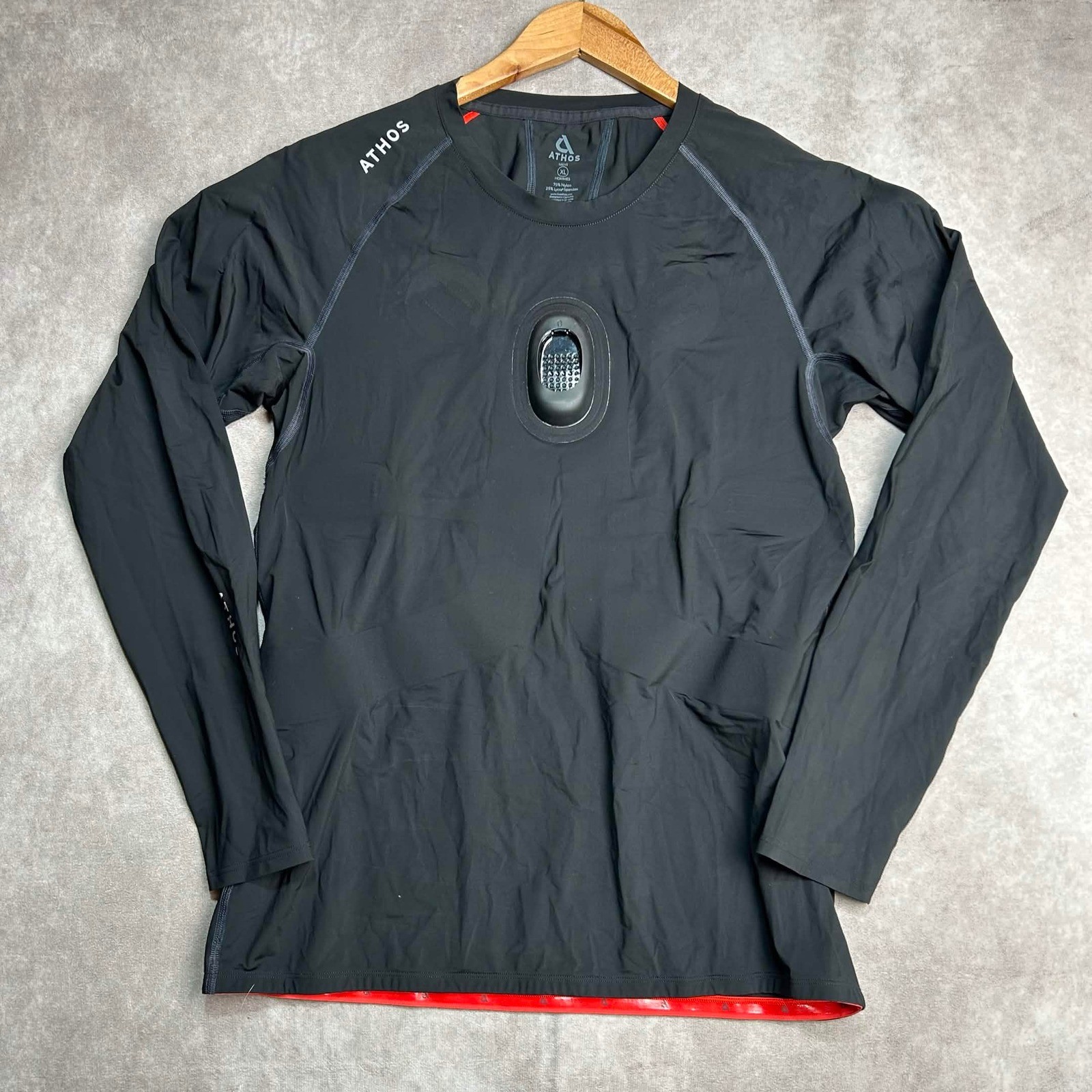 Athos Mens XL Biometrics Smart Compression Training Shirt Black AS14M30001XL gallery