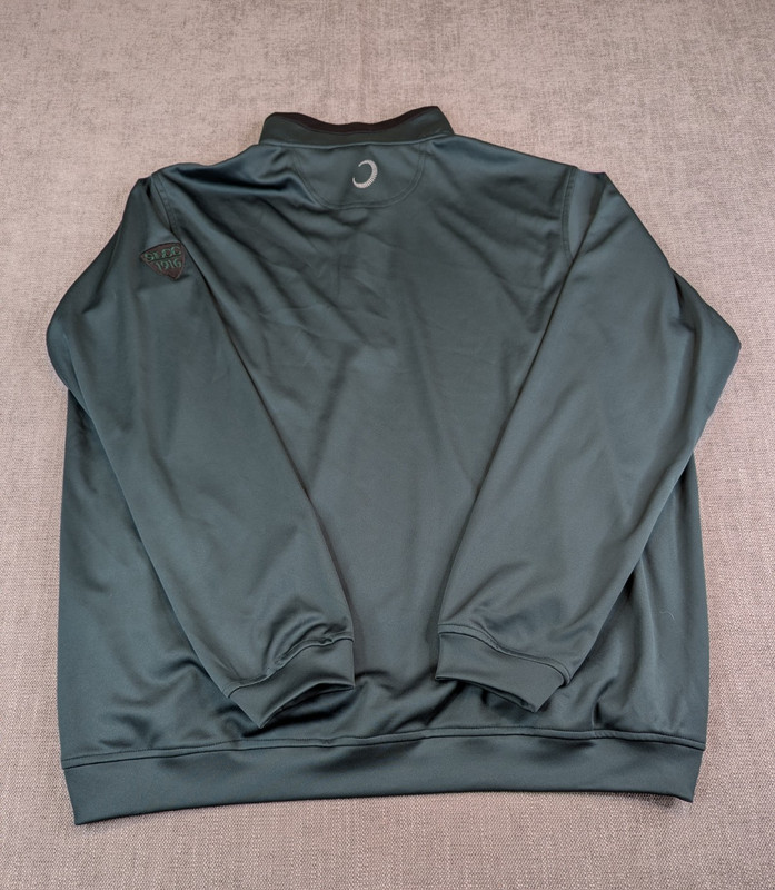 Zero Restrictions Sweater Mens XL Teal Tour Series Performance Golf Quarter Zip gallery