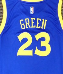 Draymond Green Unsigned Golden State Warriors Blue Adidas Swingman Jersey Size