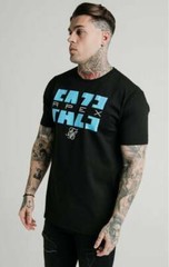 SikSilk x Faze Apex Standard Square Hem Tee – Black