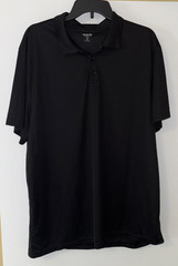 Old Navy Active Polo Shirt Men XXL Black Go-Fresh Performance Golf Tennis Preown