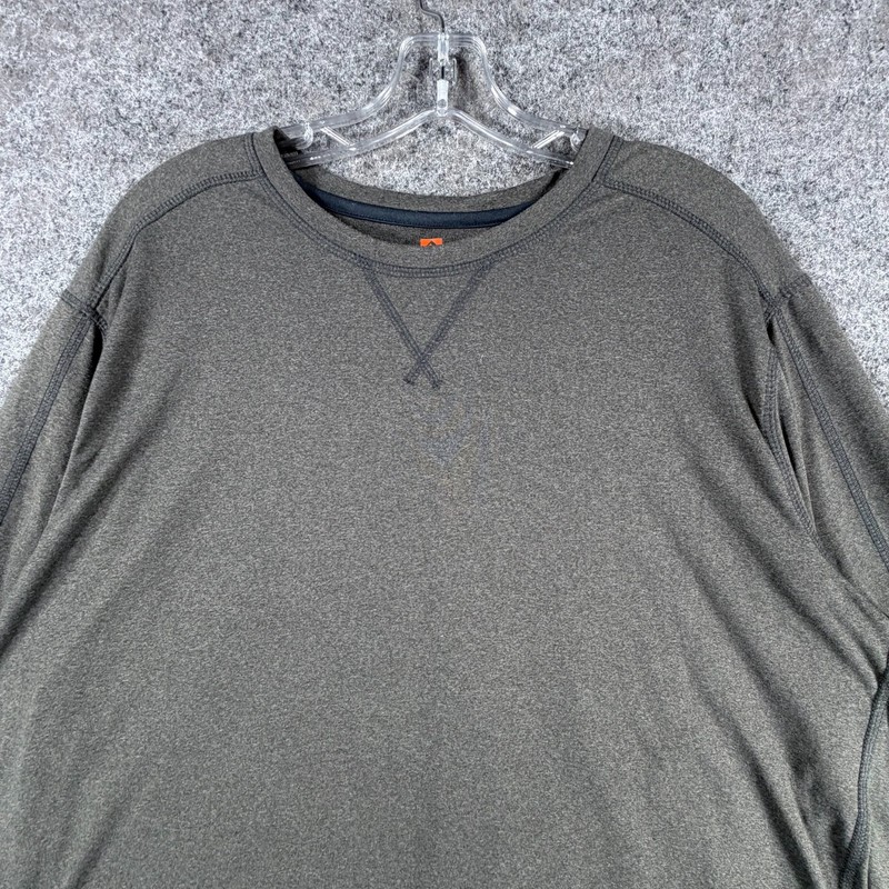 Rugged Elements Durable Utility Shirt Mens XL Green Marled Pullover Crew Neck gallery