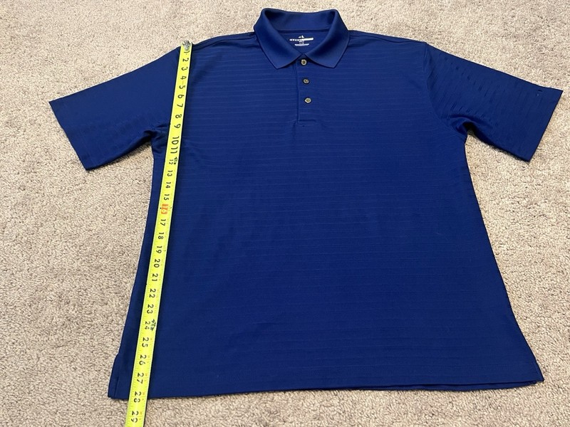 Grand Slam Solid Short Sleeve Golf Polo Shirt Men Large Blue gallery