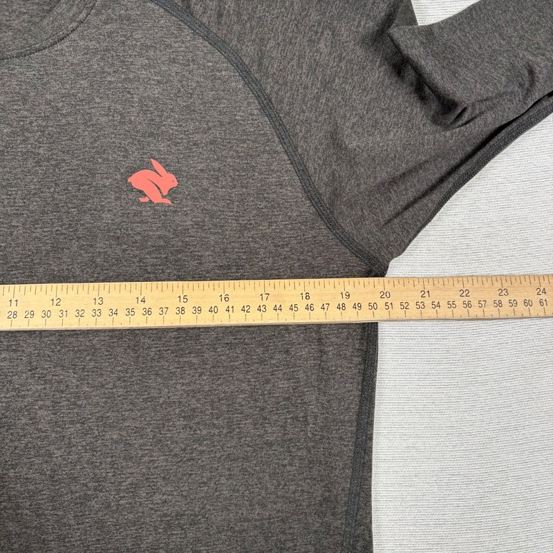 Rabbit Running Long Sleeve EZ Tee Shirt Mens Size M Black Performance gallery
