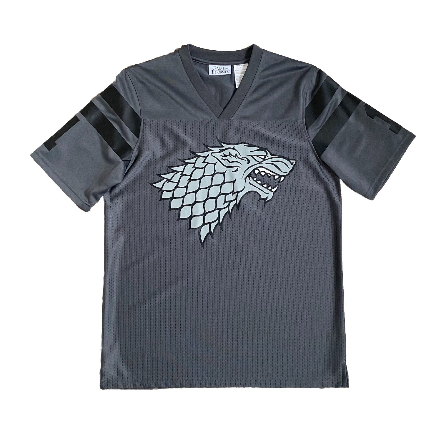 HBO Game Of Thrones Stark #1 Mesh Football Jersey Men’s Small Wolf Gray gallery