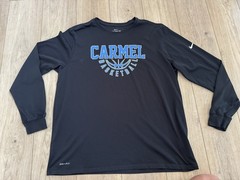 Nike Dri-FIT Men’s XXL Black Crew Neck Long Sleeve Carmel Basketball Graphic Tee
