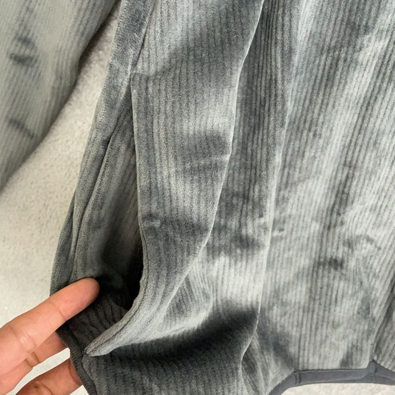 NEW Spyder Men's M Gray Quarter-Zip Fleece Pullover Ribbed Sweatshirt gallery