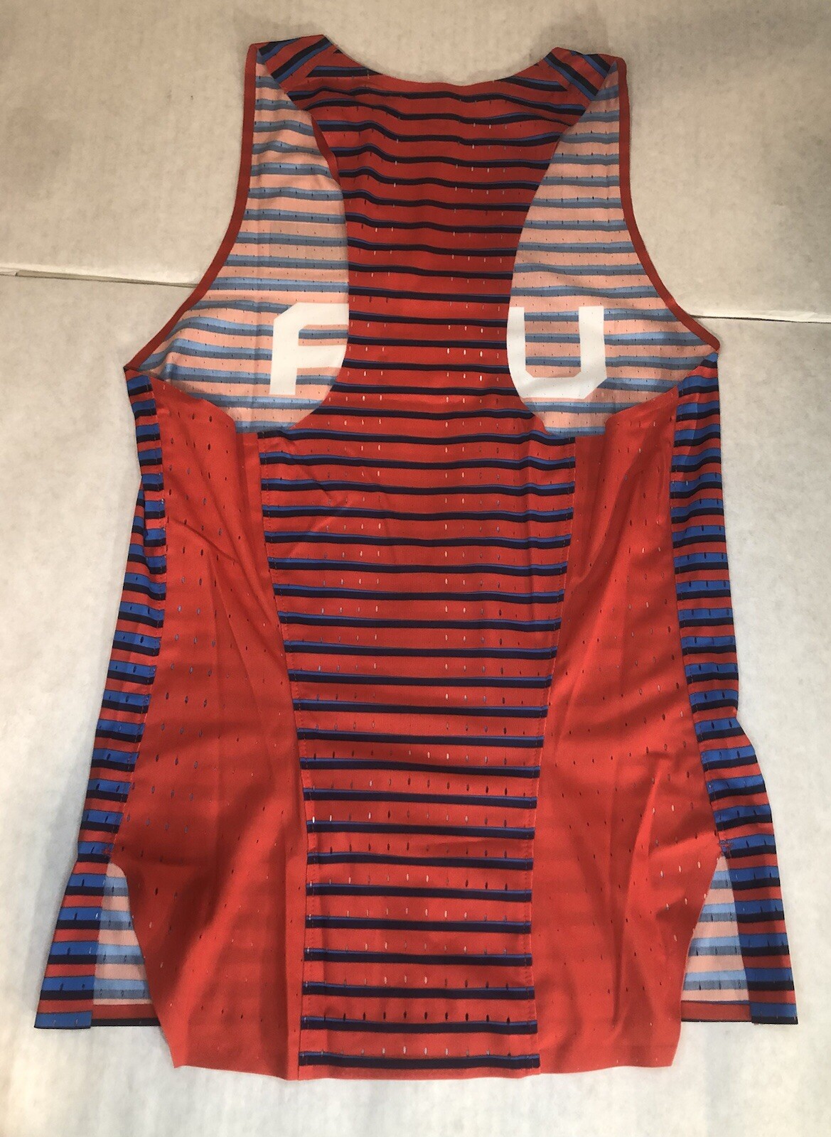 Nike Pro Elite Team USA Track & Field Running Red/Blue Singlet AO8502-602 Mens S gallery