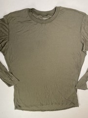 Patagonia Capilene Thermal Shirt Mens L USA Made Olive Waffle Knit