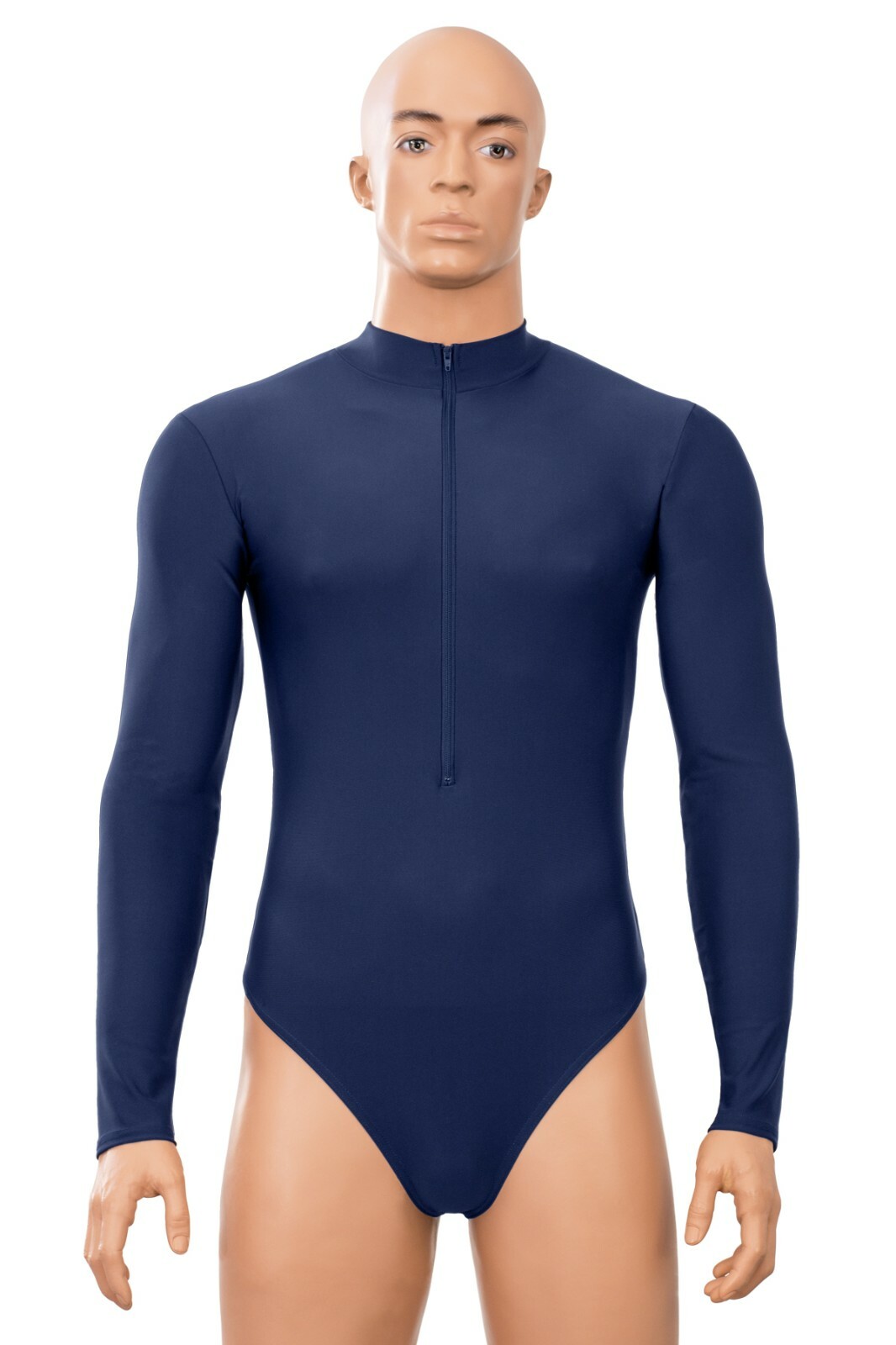 Mens String Body FRV Long Sleeves Matte Navy Sports Body Stretch Elastic Sports gallery