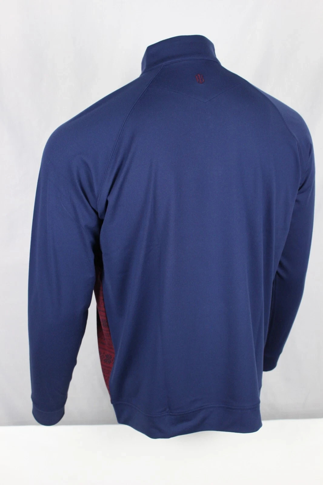 Holderness & Bourne Men's 1/4 Zip Golf Pullover Robinson Dry Luxe Navy Fair Isle gallery