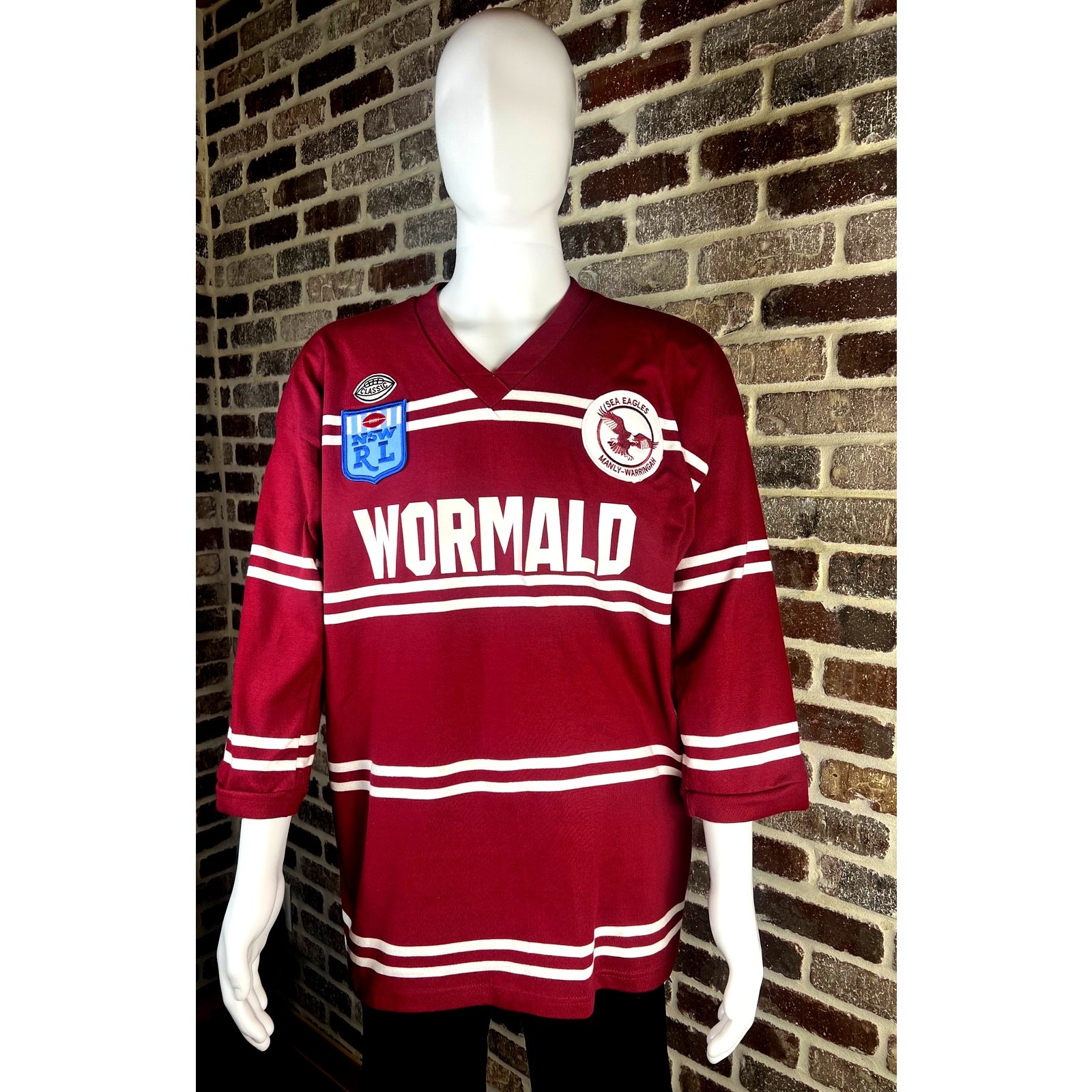 Vintage Sea Eagles Wormald Rugby Jersey NO SIZE/CARE Tag Look At Photos For Meas gallery
