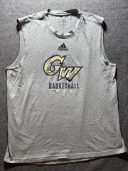 Adidas Gray George Washington Program Sleeveless Mens Size Large Creator Tee
