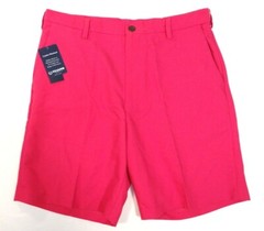 Chaps Golf 78 Comfort Waistband Fuchsia Pink Flat Front Shorts Men’s NWT