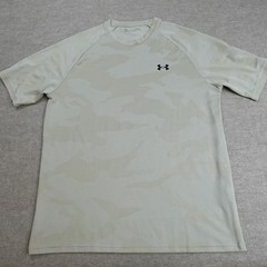 Under Armour Shirt Large Beige Coyote Camouflage Camo Raglan