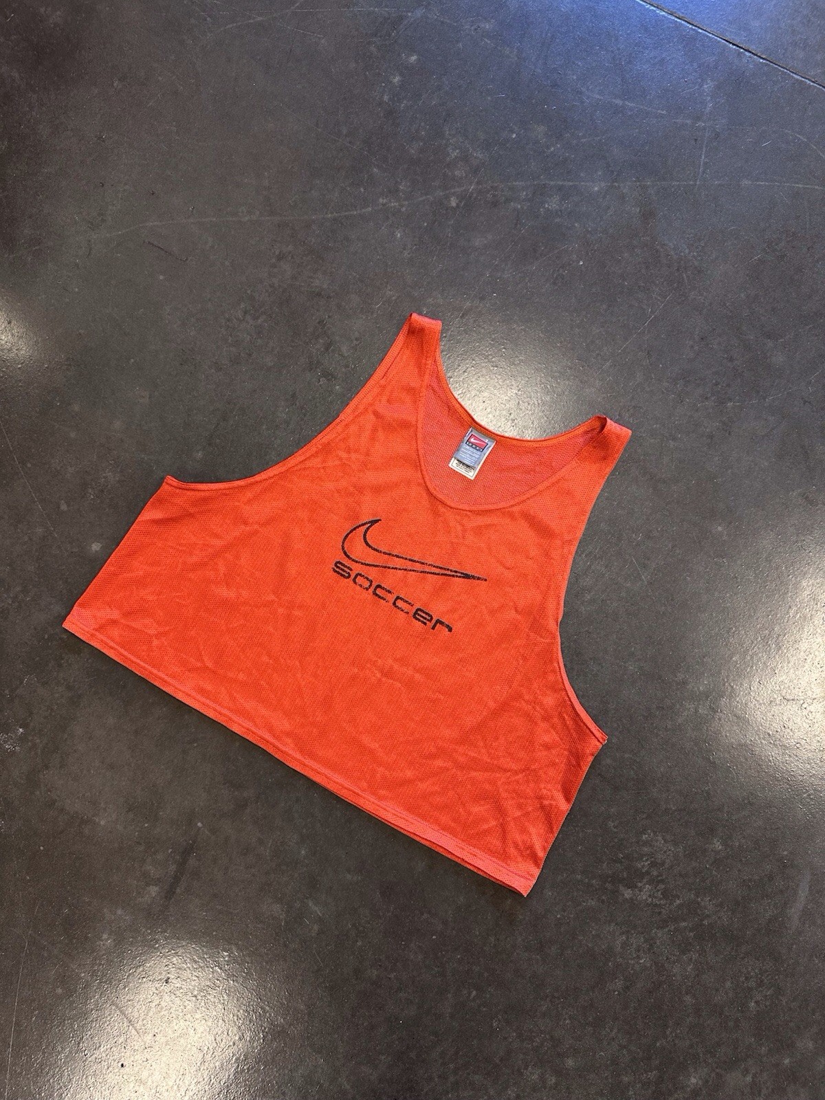 Nike Soccer VINTAGE 90’s Mesh Team Crop Tank Top OS Orange gallery