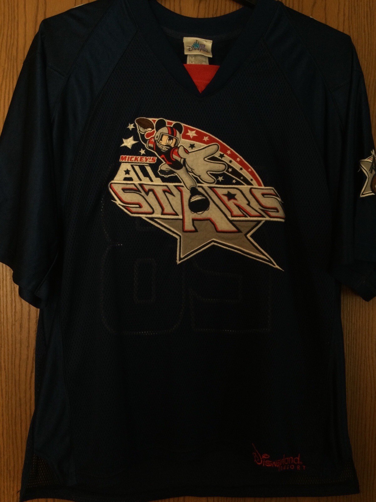 Mickey’s All Stars #28 - Blue Football Jersey - V Neck - Polyester - L gallery