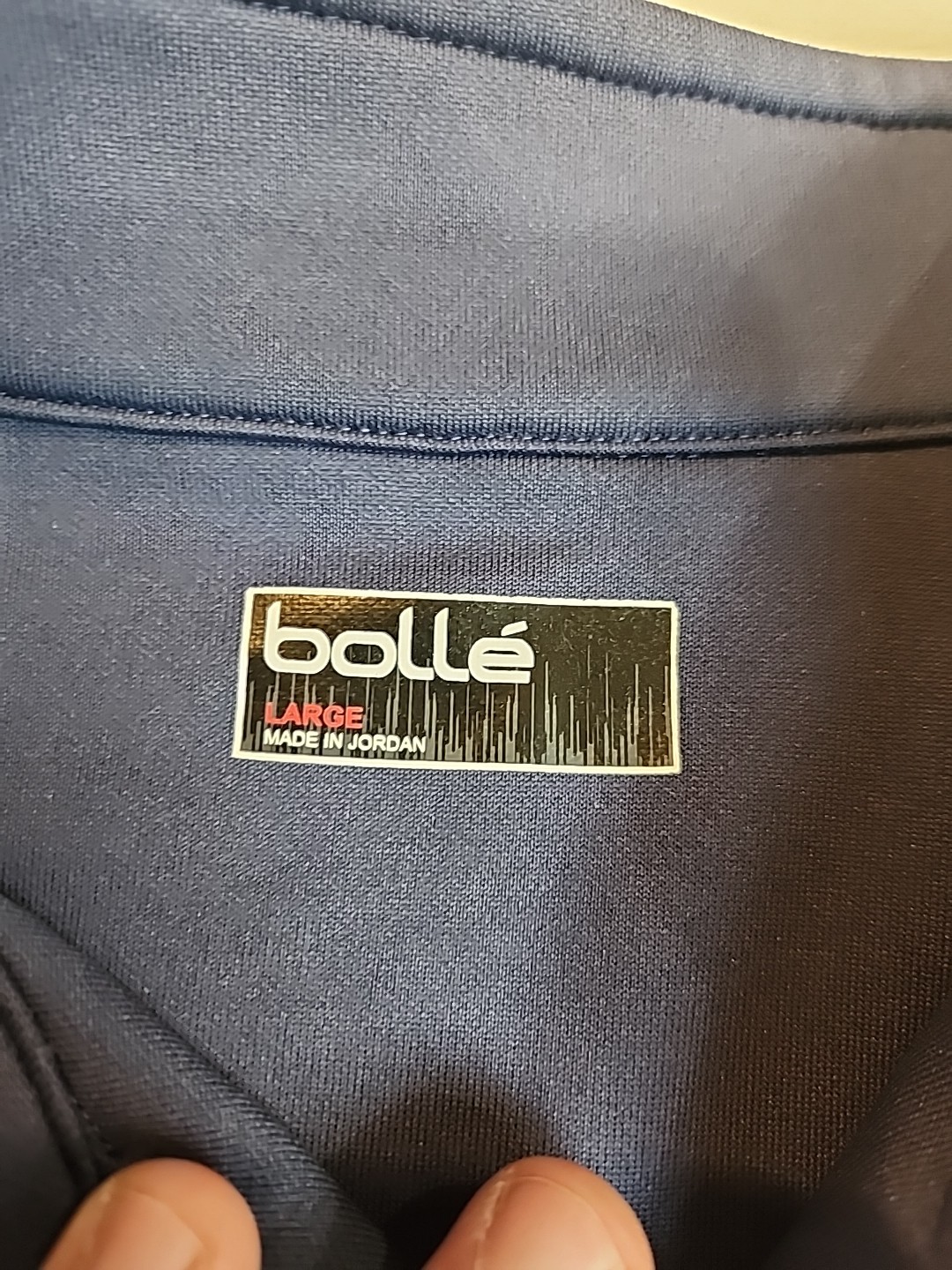 Bolle Adult Large Blue Golf Performance Quarter Zip Pullover Men's gallery