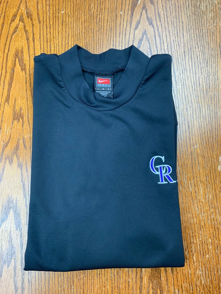 Early 00s Nike Team DRI-FIT Colorado Rockies Black Shirt L Polyester MLB Denver