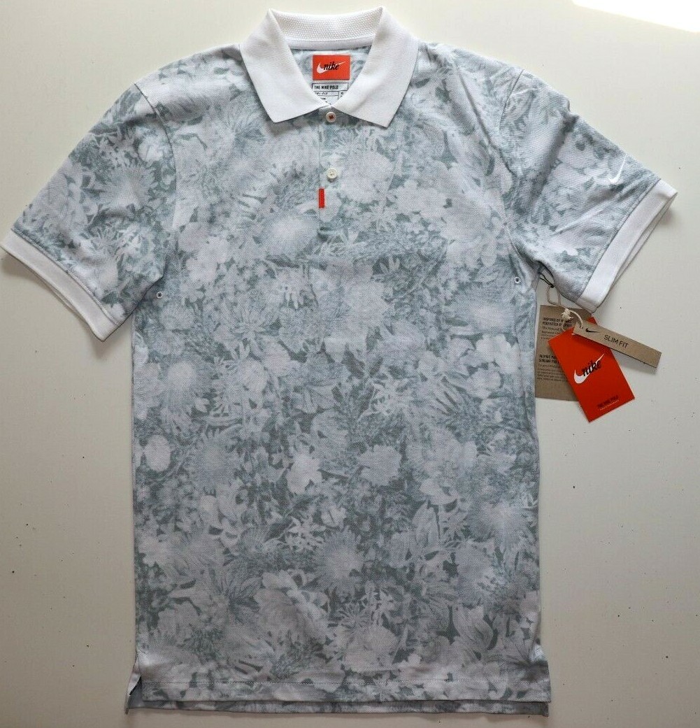 NIKE POLO GOLF NO TIGER MASTERS FLORAL POLO SHIRT TOP CI8978-045 - MEN UNISEX XS gallery