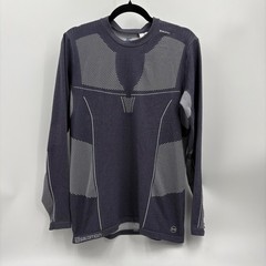 Salomon Mens XL Long Sleeve Base Layer Shirt Charcoal Grey 37.5 Primo Warm