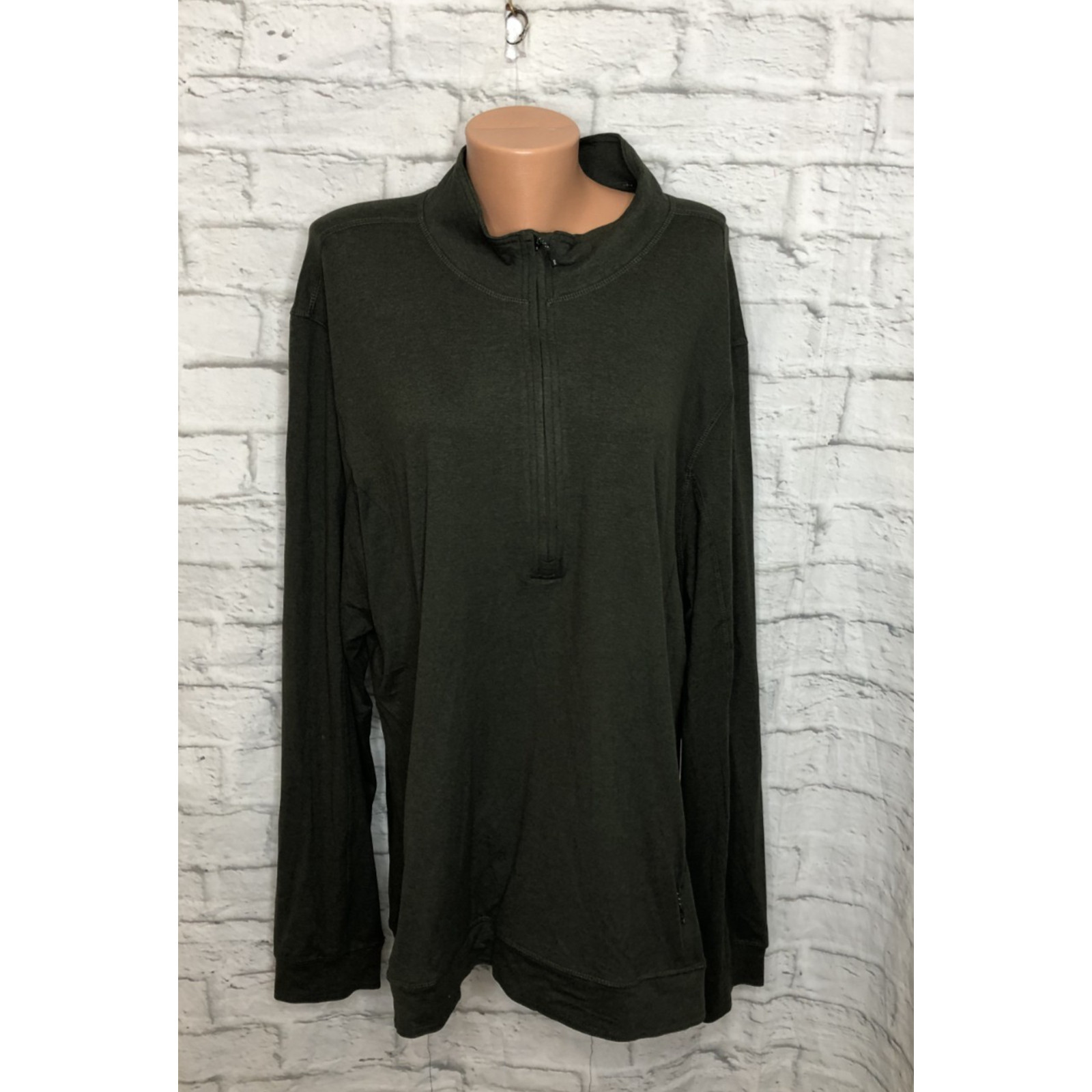 7 Diamonds Core Performance 1/4 Zip Green Stretch Quick Dry Wicking Size XXL gallery