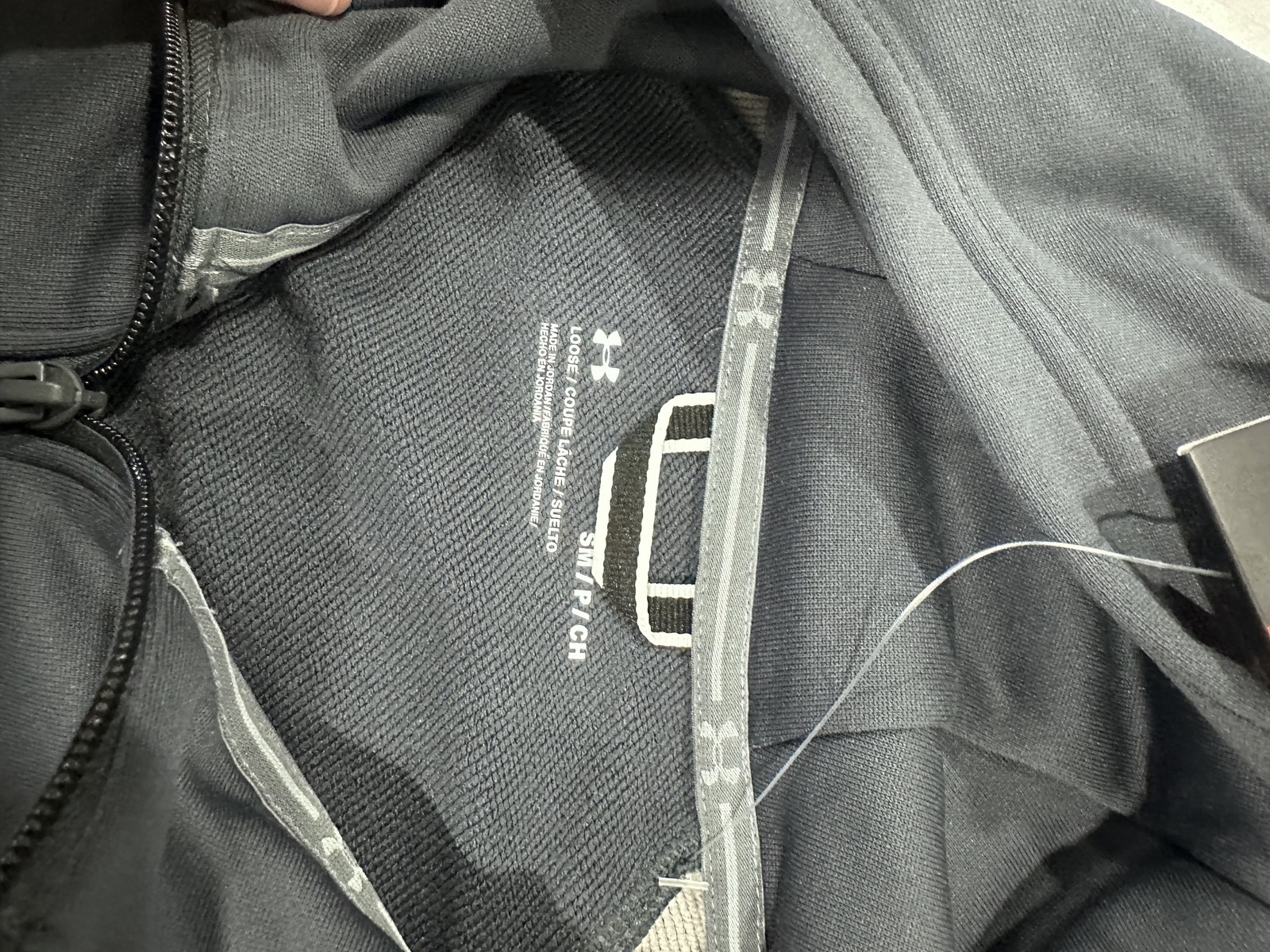UNDER ARMOUR UNDER ARMOR UNDER ARMOUR MENS FLEECE ANORAK - S - GRAY/LIGHT GRAY gallery