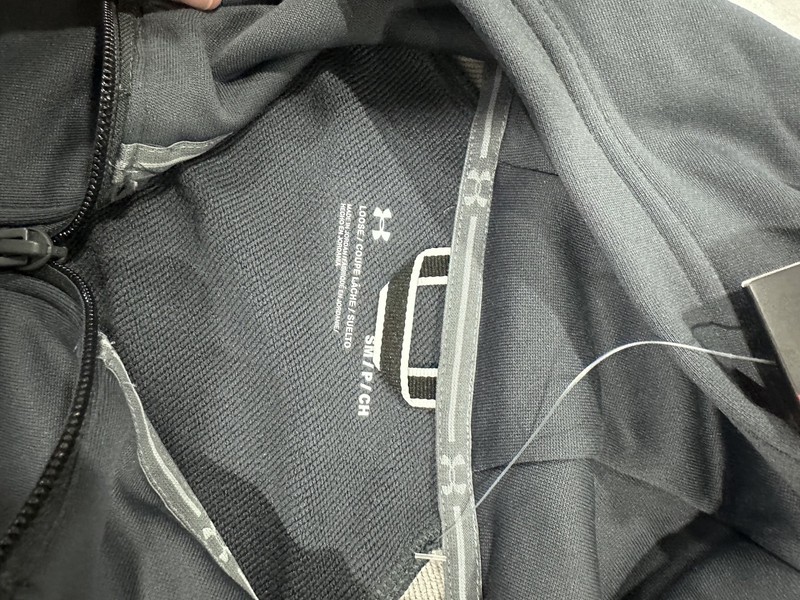 UNDER ARMOUR UNDER ARMOR UNDER ARMOUR MENS FLEECE ANORAK - S - GRAY/LIGHT GRAY gallery