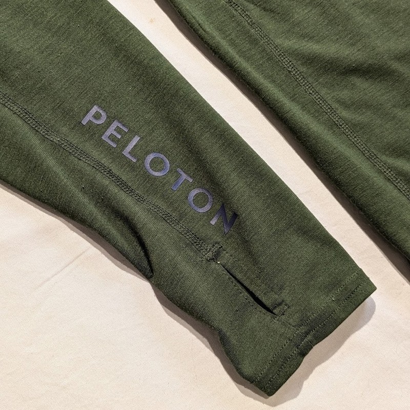Peloton Fourlaps Pullover Mens Medium Olive Green Quarter Zip Long Sleeve gallery