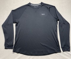Under Armour Men’s Loose Fit Black Thermal Waffle Weave Size XL