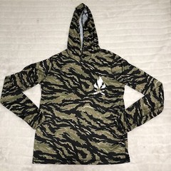Fieldcraft Survival Hooded Performance Tiger Camo Shirt Men’s Size XS