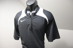 Nike Tennis Sphere Dry 1/4 Zip Gym Shirt Athletic Short Sleeve Tee Mens Sz Large