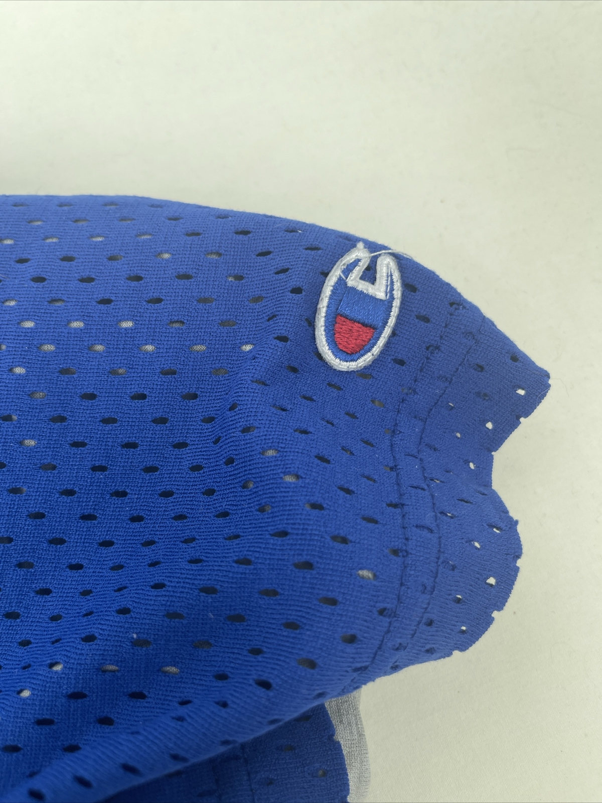 Champion Mens Large L/XL Reversible Jersey Top Mesh Blue Grey See Measurements gallery