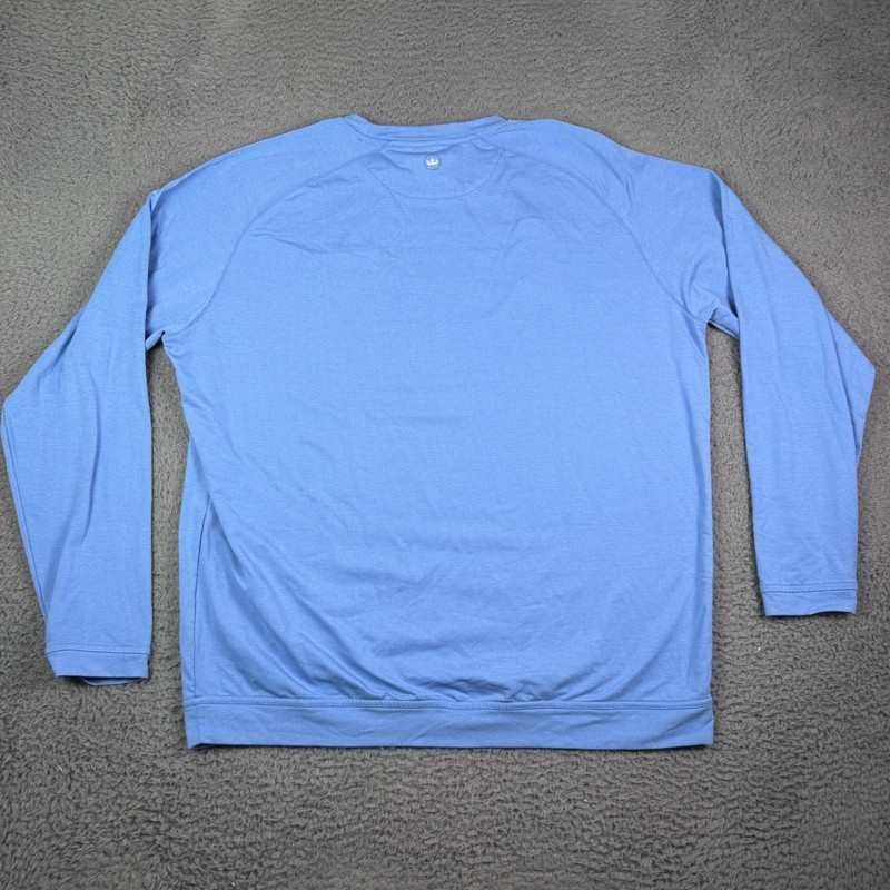 Peter Millar Crown Sport Cradle Performance Crewneck Sweatshirt Mens XL Blue gallery