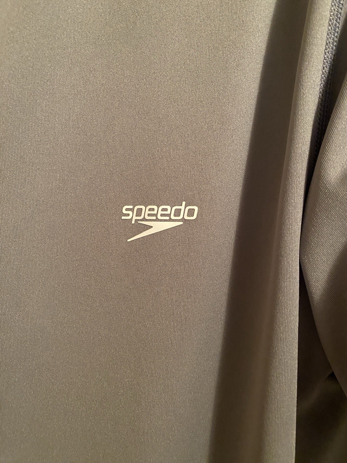 Speedo Men’s Gray Performance Short Sleeve T-shirt, Size Large, Polyester gallery