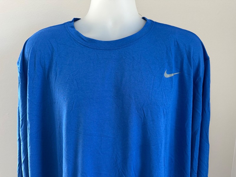 Nike Dri-Fit Legend L/S Performance Tee Royal Blue Size 4XL,XXXXL gallery