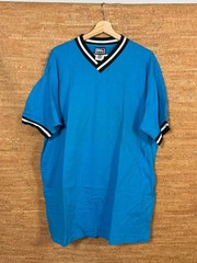 Vintage 90s Pro Player BlueT-Shirt Blank V-Neck RINGER Size XL 2 Pack NWOT