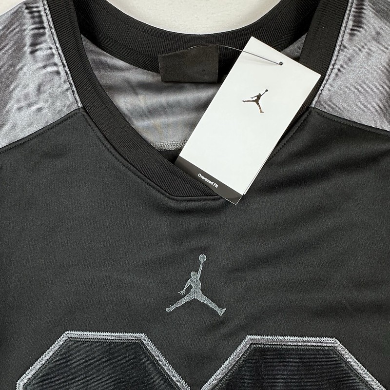 Jordan Brooklyn Hockey Collegiate Jersey Black Sliver Men’s Size M HV0109-010 gallery